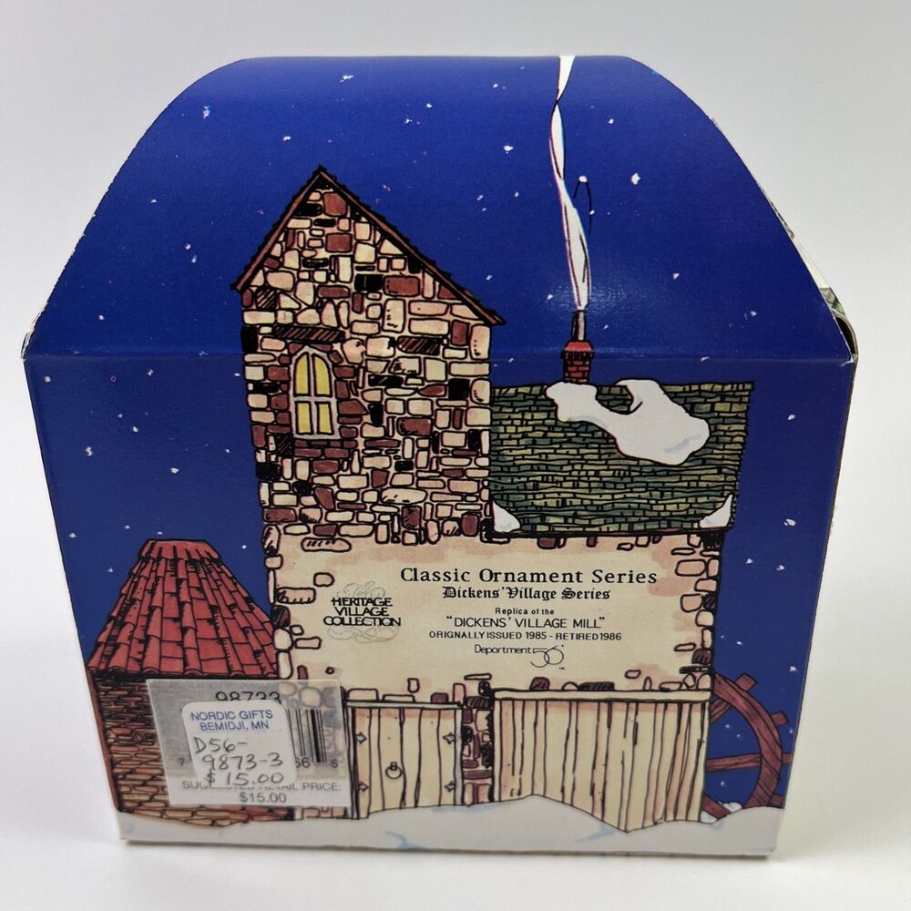 Dept. 56 ~ Dickens Village ~ "Dickens' Village Mill" Christmas Ornament